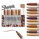 Canetas Permanente Ponta Fina Sharpie Portrait Colors - Pacote com 12