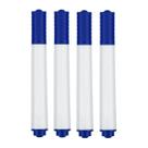Canetas Pincel Marcadores para Quadro Branco - Cor Azul 4 unidades