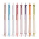 Canetas retráteis de tinta gel WRITECH Black Ink 0,7 mm, pacote com 8