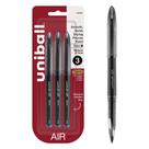 Canetas rollerball Uni-Ball AIR ponta fina 0,7 mm preta - pacote com 3