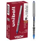 Canetas Rollerball Uniball Vision 0,7 mm Fine Point Blue x12