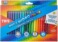 Canetinha 24 Cores Para Pintar Colorir Mega Hidrocolor Cores Intensas - Tris Canetinha 24 Cores Para Pintar Colorir Mega Hidrocolor Cores Intensas - Tris