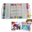 Canetinha Caneta Marcador 60 Cores Tinta Acrilica A prova De Agua Permanente Estojo Maleta Pintura Artesanato Escultura Canetinha Caneta Marcador 60 Cores Tinta Acrilica A prova De Agua Permanente Estojo Maleta Pintura Artesanato Escultura