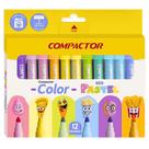 Canetinha Color 12 Cores Pastel Super Lavável COMPACTOR