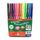 Canetinha Escolar Hidrográfica 12 cores Leo&Leo Hidrocolor