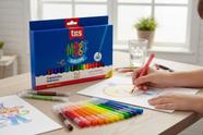 Canetinha Hidrocolor Mega Tris 24 Cores Super Lavável Pintura Divertida Escolar