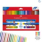 Canetinha Hidrocor 24 Cores Ponte Vai e Vem- Faber Castell