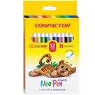 Canetinha Hidrocor Neo Pen Gigante 12 Cores COMPACTOR Canetinha Hidrocor Neo Pen Gigante 12 Cores COMPACTOR