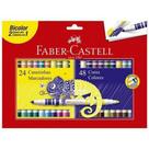 Canetinha Hidrogafica 48 Cores Bicolor 24 Canetas Faber Castell