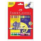 Canetinha Hidrográfica 150612N 12 Bicolor - Faber Castell