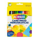 Canetinha Hidrográfica Acrilex com 12 Cores para Desenho e Pintura