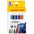 Canetinha hidrografica compactor color jumbo 6 cores