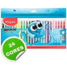 Canetinha Hidrográfica Escolar C/24 Cores Maped - Color'Peps