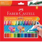 Canetinha Hidrográfica Jumbo Triangular Com 24 Cores Faber-Castell