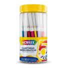 Canetinha Hidrografica Lavável 50 Cores Acrilex