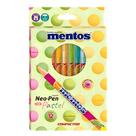 Canetinha Hidrográfica Mentos 12 Cores Pastel com Cheirinho - Compactor