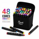 Canetinhas 48 Cores Touch Premium Para Desenhos e Projetos Criativos