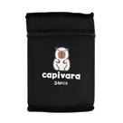 Canetinhas Capivara Marcadores 24 Peças Ponta Dupla + Estojo C/ Zíper