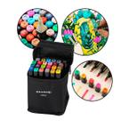 Canetinhas Coloridas 24 Cores Ponta Dupla com Estojo Marca Texto para Lettering, Desenhos, Estudo e Ilustração Criativa