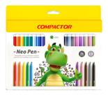 Canetinhas Coloridas Super Lavável 24 Cores Neo Pen Gigante