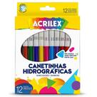 Canetinhas Hidrográficas Acrilex com 12 cores