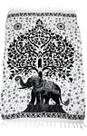Canga de Praia Elefante Arvore da Vida - Branco