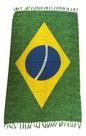 Canga De Praia Estampada Bandeira Do Brasil Texturizado Poliéster 160cm X 110cm