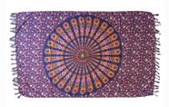 Canga de Praia Indiana com Mandala Colorida