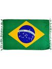 Canga de Praia Poliéster Estampa Bandeira do Brasil