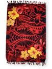 Canga e Saída de Praia Poliéster Estampa Floral Havaiana
