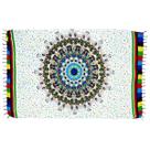 Canga Mandala Rainbow Fundo Branco