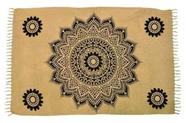 Canga Praia Mandala Floral Saída Moda Verão Beach Bali Viscose Diversas Cores
