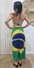 Canga Praia Saida Piscina Pareo Estampada Brasil Copa