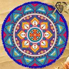 Canga Redonda Mandala Azul / I Love Cangas