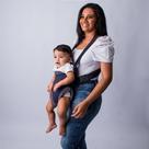 Canguru Bublim Marinho - Ergonomico e Confortável para Bebês