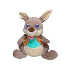 Canguru de Pelúcia com Roupa 35cm