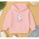 Canguru Moletom Infantil Feminino Estampa Gatinho na Xicara Fofo Delicado Conforto Flanelado Inverno