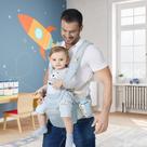 Canguru Porta Bebê Ergonômico 7 Em 1 Com Apoio De Cintura