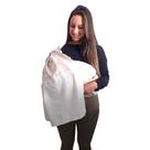 Canguru Sling de Argola Com Ombreira Carregador De Bebe Ergonomico Proteção Bebe Bege Xadrez bebe ate 20kls 100 algodão Antialérgico Best Sling