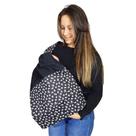 Canguru Sling de Argola Com Ombreira Carregador De Bebe Preto Caveira Antialérgico 100 Algodão Seguro dia a dia Praia Parque Macio Best Sling