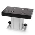 Canhão de montagem em pedestal 1904030 com base fixa de alumínio de 10 cm