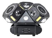 Canhão Moving 12x10w 3 Cabeças Led Rgbw Laser Rgb Borda Led