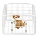 Canil Dobrável IRIS USA para Cães, 4 Painéis, 61 cm, Cinza Escuro, Uso Interno/Externo