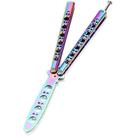 Canivete Butterfly De Treino Bsl-3 Rainbow Sem Corte