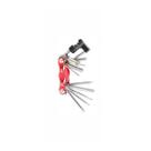 Canivete Chave Allen 11 em 1 Jogo Chaves Kit Allen Com 11 Peças 2/2.5/3/4/5/6/8mm + 3 Chaves de Fenda +/-/T25 + 1 Extrat