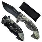 Canivete Compacto com Lâmina Inox 9,5cm, Clip de Cinto e Capinha para Transporte SLKD316