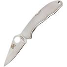 Canivete de Aço Inox Cimo Heeler 3 Cabo Inox Preto Com Clip de Bolso 9440/3