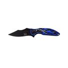 Canivete Fosfatizado Escorpião Azul 3,5" - Dark Side Blades