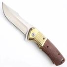 Canivete Gold Semi Automático Tático Pesca Camping