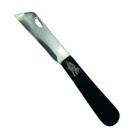 Canivete inox prata cabo preto de bolso com clip ref 594 mod 05 para sítio fazenda roça sobrevivência pesca caça trilhas